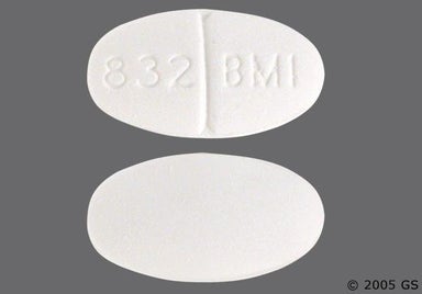White Oval 832 BM1 - Benztropine Mesylate 1mg Tablet