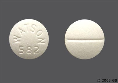 White Round WATSON 582 - Propafenone Hydrochloride 150mg Tablet