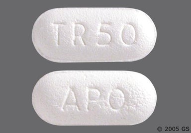 White Oblong TR 50 - Tramadol Hydrochloride 50mg Tablet