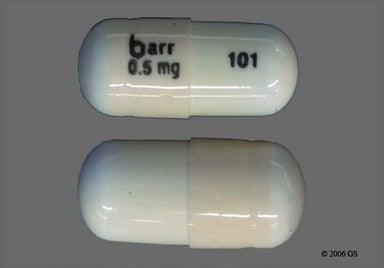 Beige Capsule barr 0.5mg 101 - Anagrelide Hydrochloride 0.5mg Capsule