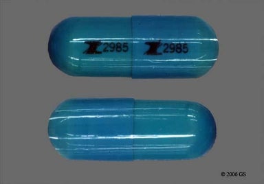 Blue Capsule Z 2985 - Doxycycline Hyclate 100mg Capsule