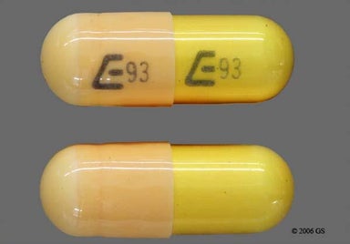 Yellow Capsule E93 E93 - Gabapentin 300mg Capsule