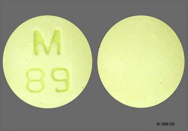 Yellow Round M 89 - Meloxicam 15mg Tablet