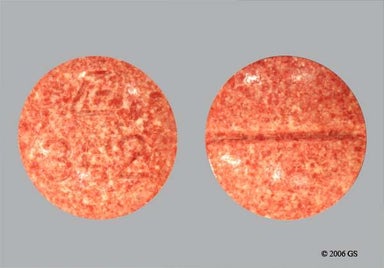 Pink Round E 342 - Fosinopril Sodium/Hydrochlorothiazide 20mg-12.5mg Tablet