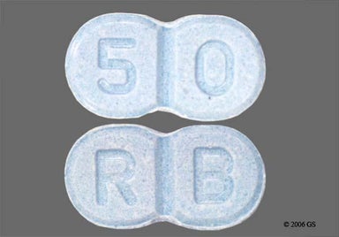 Blue Oblong 5 0 - Glimepiride 4mg Tablet