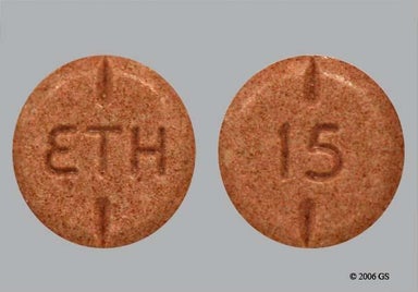 Brown Round ETH - Morphine Sulfate 15mg Immediate-Release Tablet