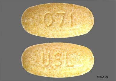 Tan Oval 071 - Potassium Citrate 10mEq Extended-Release Tablet
