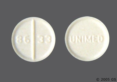 White Round UNIMED - ANADROL-50 Tablet