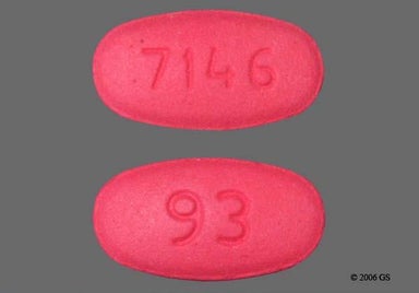 Pink Oval 7146 - Azithromycin 250mg Tablet (6ct Blister Card)