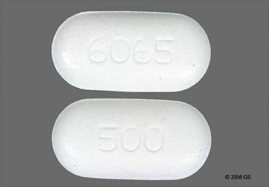 White Oblong 6065 - Metformin Hydrochloride 500mg Extended-Release Tablet