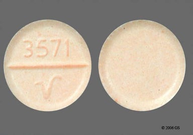 Peach Round 3571 LOGO - Hydrochlorothiazide 25mg Tablet