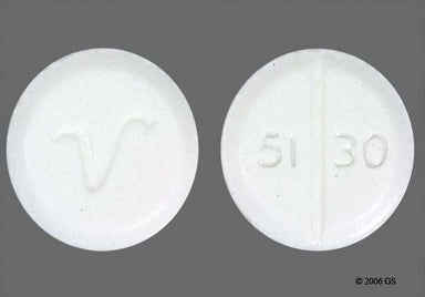 White Round 51 30 - Primidone 50mg Tablet