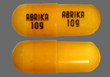 Brown Capsule ABRIKA 109 ABRIKA 109 - Isradipine 5mg Capsule