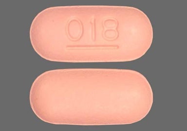 Peach Oblong 018 - Fexofenadine Hydrochloride 180mg Tablet