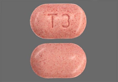 Peach Oblong T 3 - Enalapril Maleate/Hydrochlorothiazide 10mg-25mg Tablet