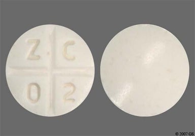 White Round Z C 0 2 - Promethazine Hydrochloride 25mg Tablet