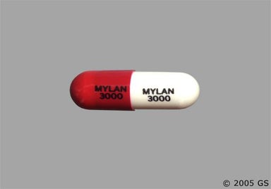 Brown And White Mylan 3000 Mylan 3000 - Meclofenamate Sodium 100mg Capsule