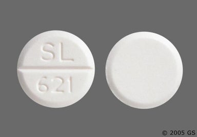 White Round PLIVA 621 - Ketoconazole 200mg Tablet