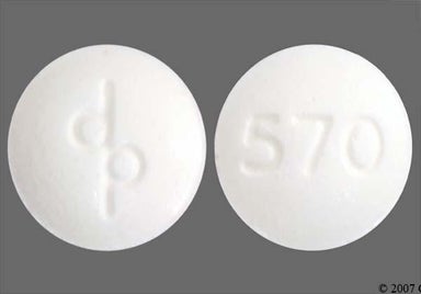 White Round Dp And 570 - Apri 28-Day 0.03mg-0.15mg Tablet