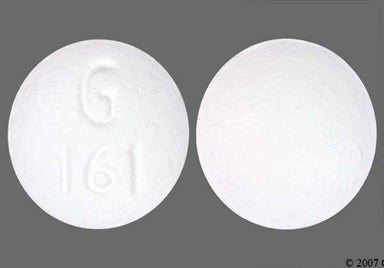 White Round G 161 - Oxycodone Hydrochloride 10mg Extended-Release Tablet