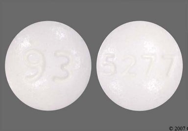 White Round 5277 - Dexmethylphenidate Hydrochloride 10mg Tablet