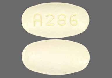 Yellow Oval A286 - Meloxicam 15mg Tablet