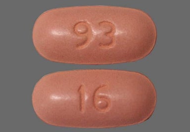 Beige Oval 93 And 16 - Nabumetone 750mg Tablet