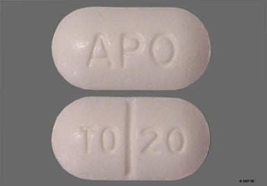 White Oblong Apo And To 20 - Torsemide 20mg Tablet