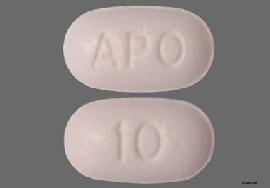 White Oblong APO - Zolpidem Tartrate 10mg Tablet