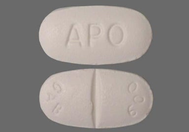 White Oval Apo And Gab 600 - Gabapentin 600mg Tablet