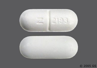 White Oblong Z 2193 - Probenecid/Colchicine 500mg-0.5mg Tablet