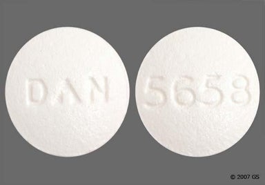 White Round 5658 - Cyclobenzaprine Hydrochloride 10mg Tablet