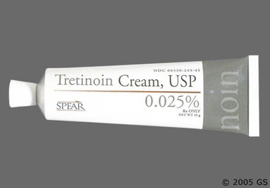White Not applicable - Tretinoin 0.025% Topical Cream