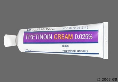 White Not applicable - Tretinoin 0.025% Topical Cream
