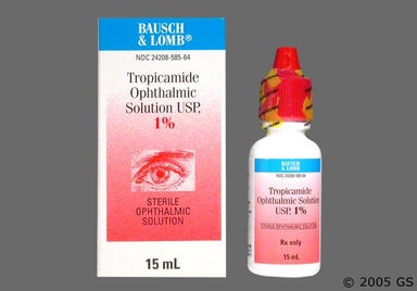 colorless - Tropicamide 1% Ophthalmic Solution