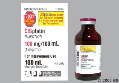 colorless - Cisplatin 1mg/mL Solution for Injection