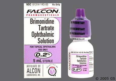 green-yellow - Brimonidine Tartrate 0.2% Ophthalmic Solution