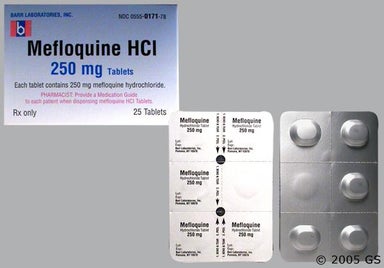White Oval b 171 - Mefloquine Hydrochloride 250mg Tablet