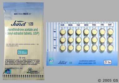 Yellow Round 977 - Junel 1/20 21-Day Tablet