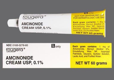 White Not applicable - Amcinonide 0.1% Topical Cream