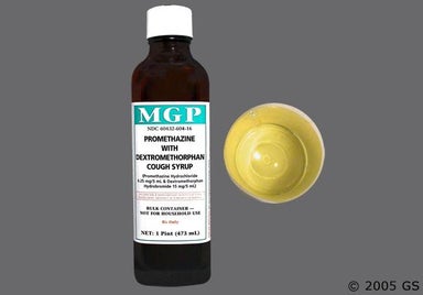 Yellow Not applicable - Promethazine Hydrochloride/Dextromethorphan Hydrobromide 6.25mg-15mg/5ml Syrup