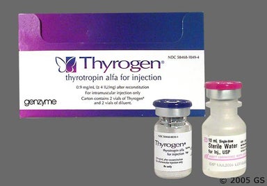White Not applicable - Thyrogen 1.1mg Powder for Injection