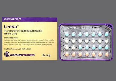 Orange Round WATSON - Leena 28-Day Tablet
