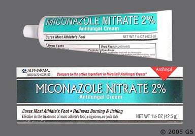 white - Miconazole Nitrate 2% Antifungal Topical Cream