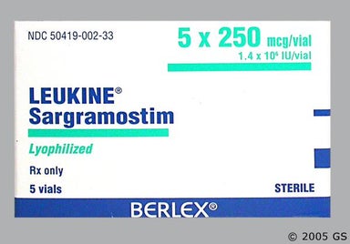 White Not applicable - Leukine 250mcg Powder for Injection