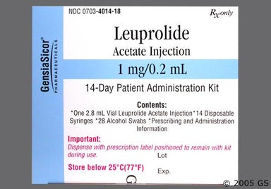 Not applicable - Leuprolide Acetate 1mg/0.2ml Solution for Injection