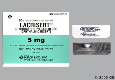 Oblong - Lacrisert 5mg Ophthalmic Insert