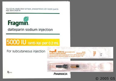 Not applicable - Fragmin Pre-Filled Syringe 5000unit/0.2ml Solution for Injection