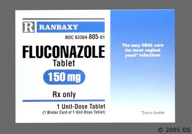 Pink Round RX 805 - Fluconazole 150mg Tablet