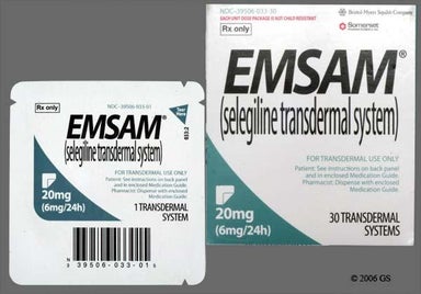 Square - EMSAM 6mg/24hr Transdermal Patch